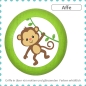 Mobile Preview: Kinder Möbelknopf Tiere Affe Motivgriff