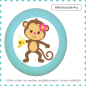 Preview: Children's furniture knob animals monkey motif handle
