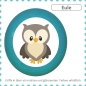 Preview: Kids dresser knob woodland animal owl