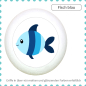 Preview: Kids dresser knob sea animal fish blue