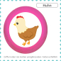 Preview: Kids drawer knob farm animal chicken