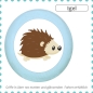 Preview: Kids dresser knob woodland animal hedgehog