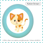 Preview: Kids drawer knob farm animal cat brown
