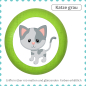Preview: Kids drawer knob farm animal cat grey