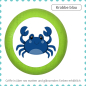 Preview: Kids dresser knob sea animal crab blue