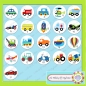 Preview: Set of 6 kids drawer knobs vehicles 2