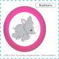 Preview: Children's furniture knob animals monkey motif handle