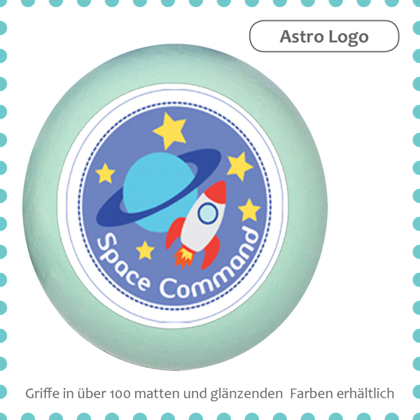 Jungenzimmer Möbelknopf Massivholz Buche individuell