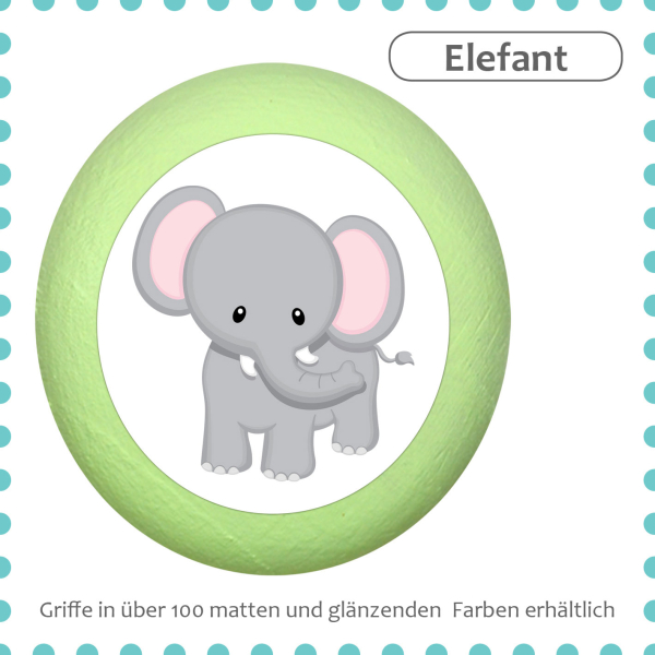 Children's furniture knob animals monkey motif handle