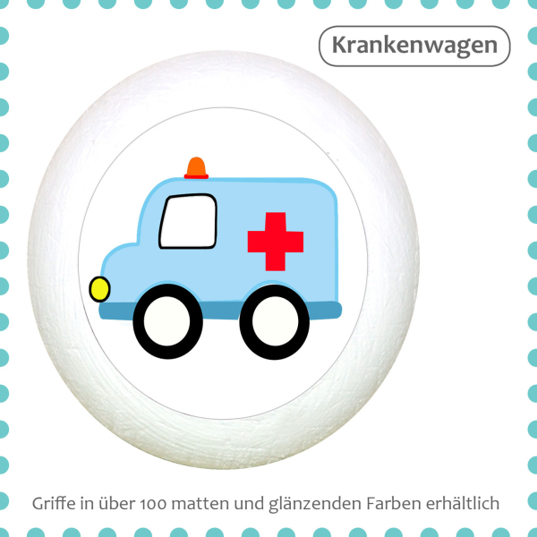 Möbelknopf Fahrzeuge Auto Massivholz Buche individuell