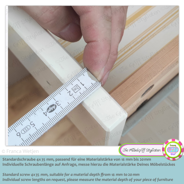 GLOSSY - MINI 25 mm mushroom - door knob beech plain glossy varnish