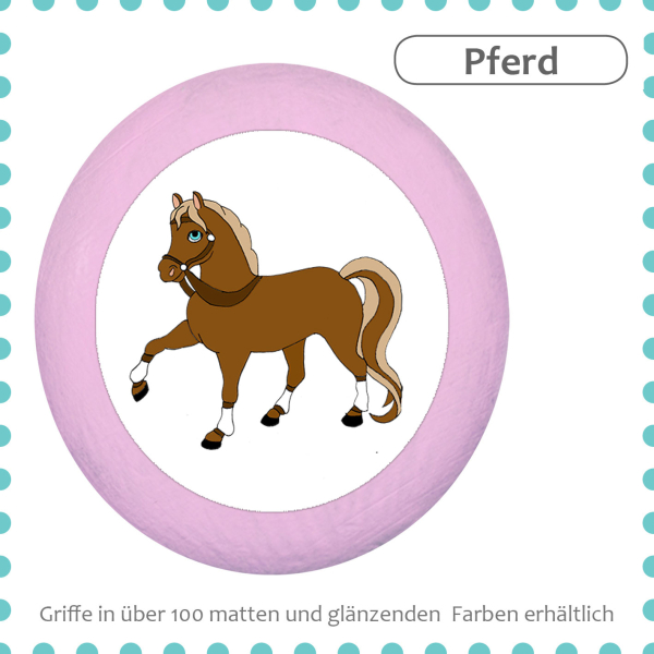 kids dresser knob beech wood with printed aluminium inlays