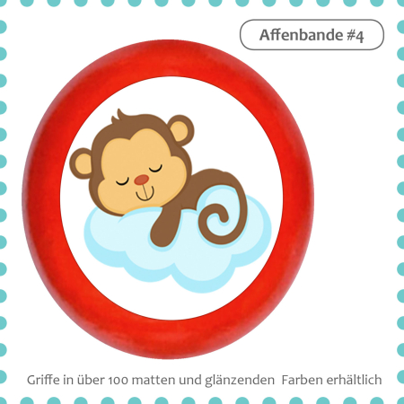 Children's furniture knob animals monkey motif handle