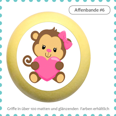 Children's furniture knob animals monkey motif handle