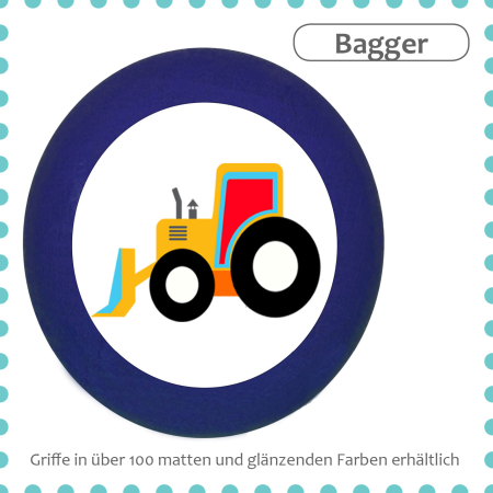 Kids drawer knob vehicle excavator