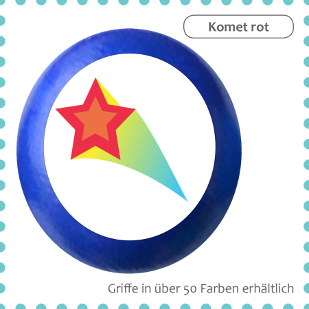 kids dresser knob beech wood with printed aluminium inlays