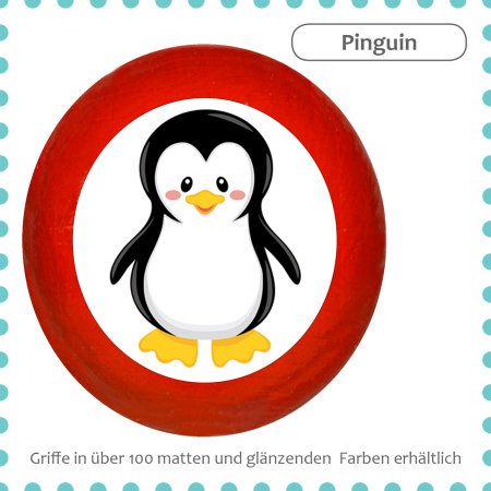 Kids dresser knob sea animal penguin