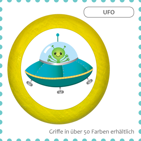 kids dresser knob beech wood with printed aluminium inlays