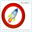 Kinder Holz Möbelgriff "Astro Rakete"
