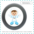 kids dresser knob beech wood with printed aluminium inlays