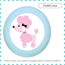 kids dresser knob beech wood with printed aluminium inlays