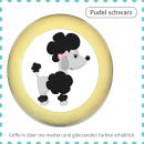 kids dresser knob beech wood with printed aluminium inlays