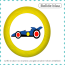 Kids drawer knob vehicle racing car blue