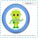 kids dresser knob beech wood with printed aluminium inlays