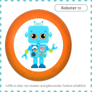 kids dresser knob beech wood with printed aluminium inlays