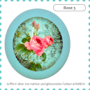 kids dresser knob beech wood with printed aluminium inlays