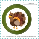 Kids drawer knob farm animal turkey